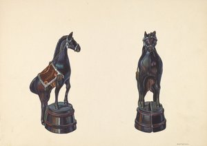 Caballo en barril, c. 1938
