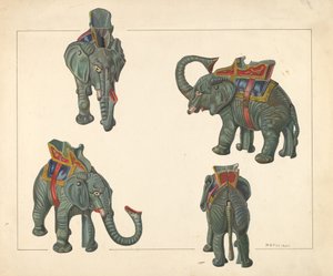 Banco de Juguete: Elefante, c. 1938