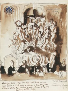 En la conferencia de paz, París de William Orpen