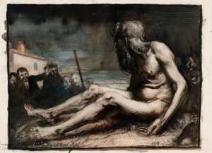 Job sobre el estercolero de William Orpen
