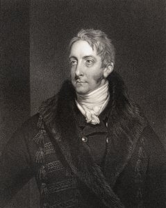 Cropley Ashley Cooper, 6º Conde de Shaftesbury, grabado por W. Holl (1807-71), de 