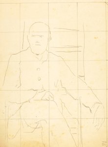Anciano sentado en una silla de William Page