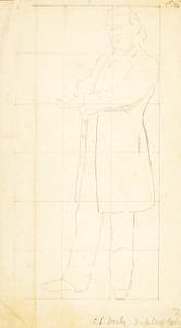 Hombre de pie, gesticulando de William Page