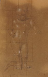 Niño desnudo de pie de William Page