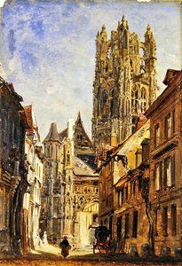 Iglesia de San Lorenzo, Ruan, c.1860 de William Parrott