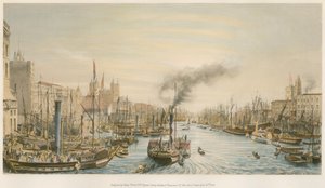 La piscina, desde London Bridge, mañana de William Parrott