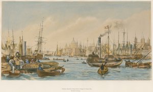 La piscina, mirando hacia el Puente de Londres de William Parrott