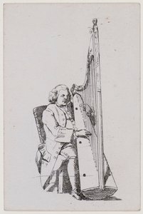 John Parry tocando el arpa, c. 1760-1780 de William Parry