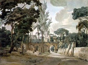 Antiguos acueductos cerca de Capodichino, Nápoles, 1780-1782 de William Pars