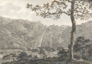 Las cataratas en Powerscourt, Co. Wicklow, Irlanda de William Pars