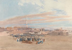 La plaza del mercado, Tanta, Egipto de William Paton Burton