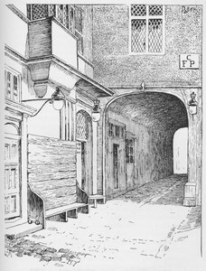 La Entrada a la Sala de Oradores como aparecía antes del incendio, c1897