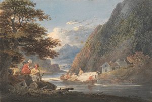 En el río Tivy, cerca de Cardigan, Gales de William Payne