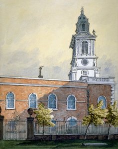 Iglesia de San Botolph sin Bishopsgate, Ciudad de Londres, c. 1815