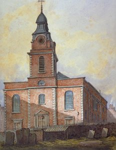 Iglesia de San Juan en Wapping, Londres, c. 1815