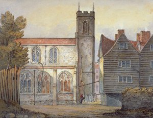 Iglesia de Santa Catalina junto a la Torre, Stepney, Londres, 1815