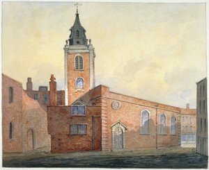 Iglesia de San Miguel Bassishaw, Ciudad de Londres, 1815