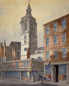 Vista de St Dionis Backchurch, Ciudad de Londres de William Pearson