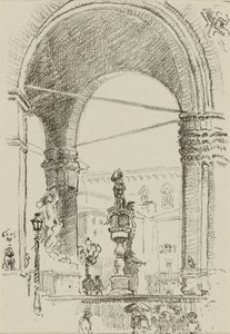 Loggia dei Lanzi de William Penhallow Henderson