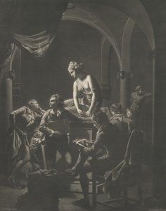 Una academia a la luz de la lámpara, 20 de febrero de 1772