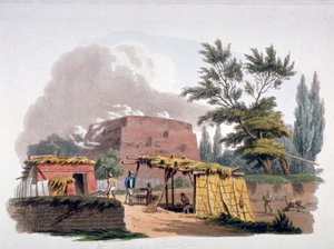 Horno de ladrillos cerca de Sloane Street, Chelsea, Londres, 1812 de William Pickett