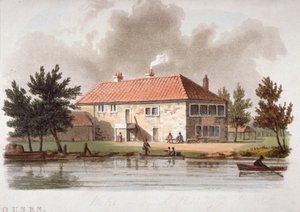 La Taberna Mitre en el Canal de Paddington, Londres, c. 1810 de William Pickett
