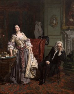 Alexander Pope declaró su amor a Lady Mary Wortley Montagu, 1852 de William Powell Frith