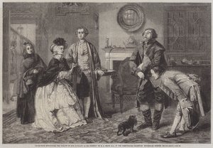 Honeywood presentando a los alguaciles a la señorita Richland como sus amigos de William Powell Frith