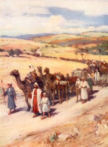 Jacob regresa a Canaán, Génesis xxxi de William Pratt