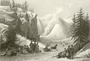 Cascada y cono de Montmorency, cerca de Quebec