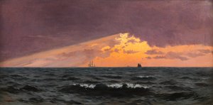 Antes del atardecer, tormenta en camino de William Pye