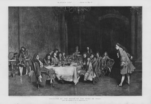 Voltaire en la casa del Duque de Sulli