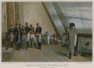Napoleón a bordo del HMS Bellerophon