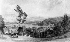 Vista desde Norbury, Surrey, siglo XIX de William Radclyffe