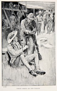 Yorke se encuentra con un viejo amigo, una ilustración de 