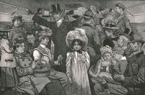 Viniendo a ver la procesión de coronación, 1902 de William Ralston