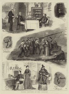 Bocetos voladores en los teatros de William Ralston