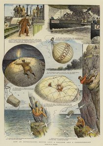 Cómo un Editor Emprendedor perdió un Globo y un Corresponsal (cromolitografía) de William Ralston