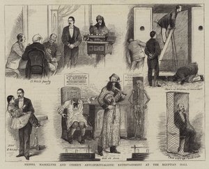 El entretenimiento anti-espiritualista de los señores Maskelyne y Cooke en el Salón Egipcio de William Ralston
