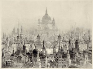 Edificios principales de Sir Christopher Wren de William Richardson