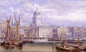 San Pablo desde Bankside, Londres, 1883 de William Richardson