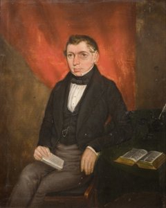 Retrato de un Hombre Sentado de William Robert Hill