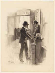 «No creo que vaya a subir; ¡sé que va a subir!». de William Robinson Leigh