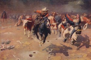 La estampida, c1912