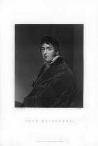 William Lamb, 2do Vizconde de Melbourne, estadista Whig británico y Primer Ministro, 1893 de William Roffe