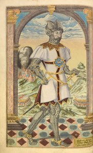 Godofredo Adelmar, de Honor Militar y Civil, William Segar, pub. Robert Barker, Londres, 1602 de William Rogers