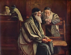 Sinagoga judía, Spitalfields, 1935 de William Rothenstein
