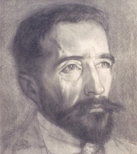 Retrato de Joseph Conrad (1857-1924) (litografía) de William Rothenstein