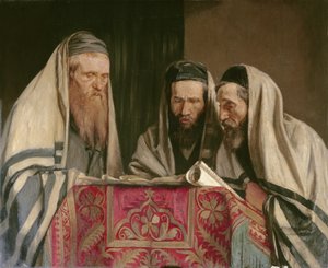 Lectura del Libro de Ester de William Rothenstein