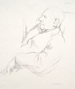 Sir Francis Seymour Haden dormido de William Rothenstein